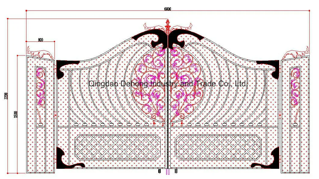 Custom Decorative Wrought Iron Gate